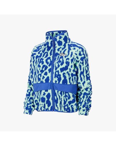 Nike Fleece Sherpa Jacket in Blue - Lyst