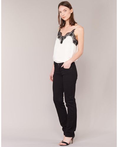 Levi's Denim Levis 714 Straight Women's Jeans In Black | Lyst UK