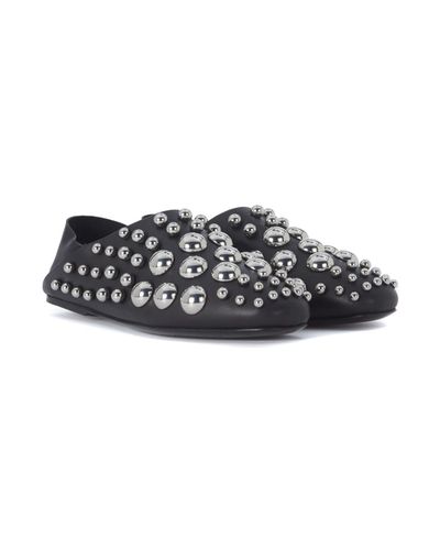 Alexander Wang Edie Convertible Studded Leather Slipper in Black - Lyst
