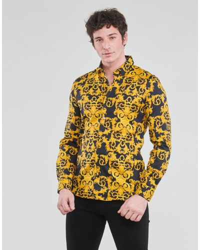 Versace Jeans Couture Overhemd Lange Mouw Chimi in het Zwart voor heren -  Lyst
