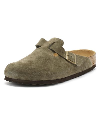 birkenstock green clogs