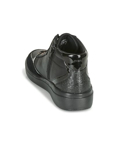 Geox D Tahina Shoes (high-top Trainers) in Black - Lyst