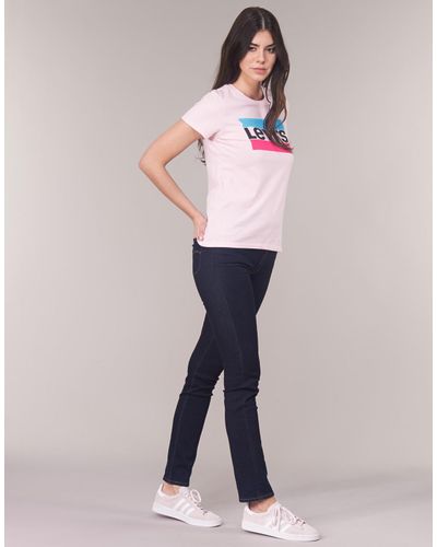 Levi's Denim Levis 713 Slim Skinny Jeans in Blue | Lyst UK
