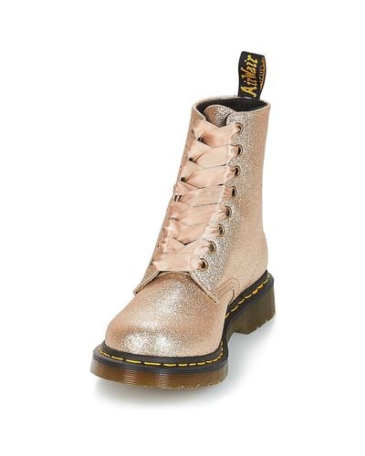 Dr. Martens 1460 Pascal Glitter Women's Mid Boots In Gold in Metallic - Lyst