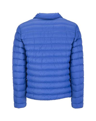 Geox M7225d T1816 Down Jacket Man Blue Men's Coat In Blue for Men | Lyst UK