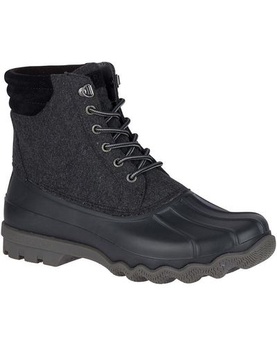 mens grey sperry duck boots