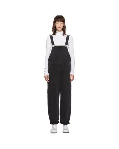 levis black dungarees