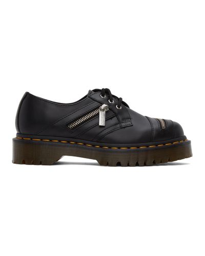 black 1461 quad zip derbys