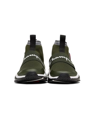 army green champion shoes