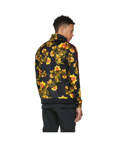 Nike Black And Yellow Floral N98 Jacket 