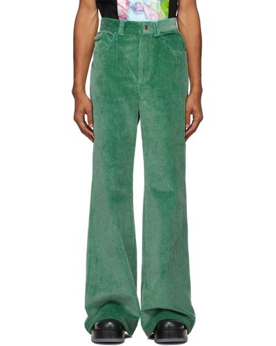 Marc Jacobs Denim Green Flared Jeans for Men | Lyst Australia