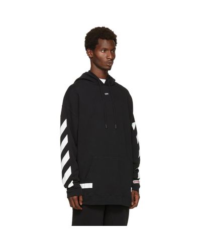 off white red diag arrow hoodie