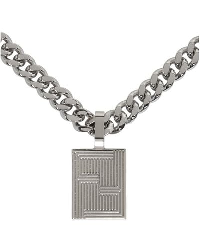 Pendant Necklace Mens Fendi Chain FENDI Necklace Baguette SV925