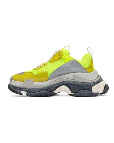 mens yellow balenciaga sneakers