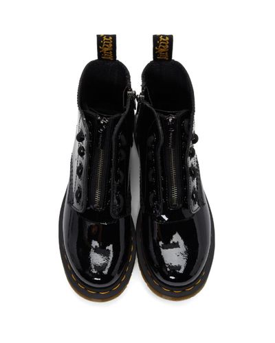 black patent dr martens