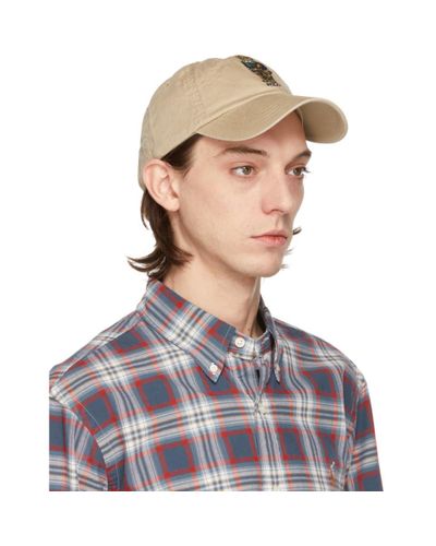 beige polo cap