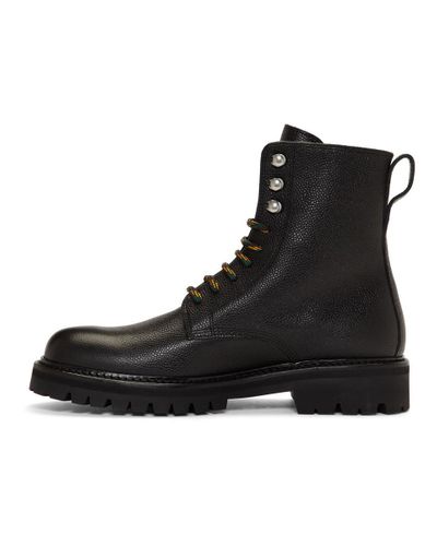 Hope Leather Black Log Boot Man Boots for Men - Lyst