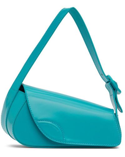 Kiko Kostadinov Leather Trivia Shoulder Bag in Blue | Lyst