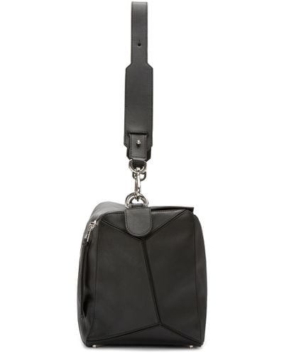 Loewe Leather Black Extra Large Puzzle Bag for Men - Lyst