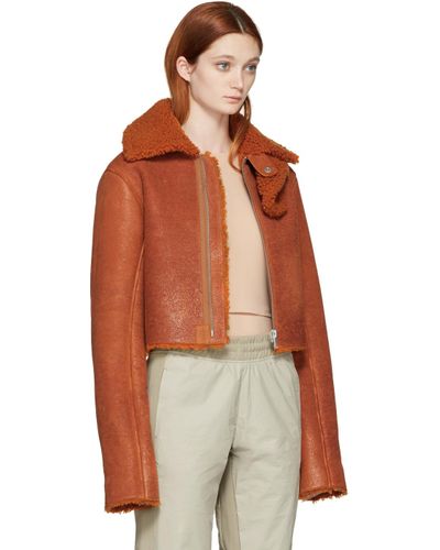 yeezy orange shearling