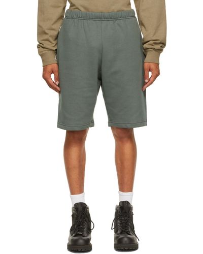 GR10K Green Fleece Factory Shorts for Men - Lyst