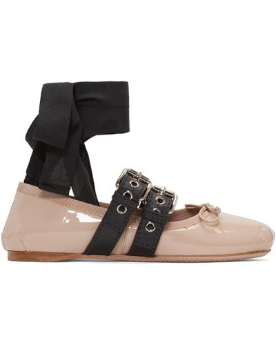 miu miu pink ballet flats