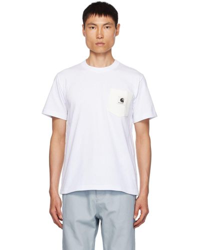 Sacai White Carhartt Wip Edition T-shirt for Men | Lyst