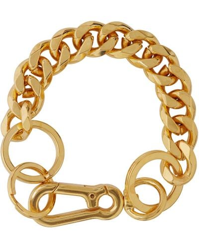 Martine Ali Ssense Exclusive Cuban Link Bracelet in Gold (Metallic) - Lyst