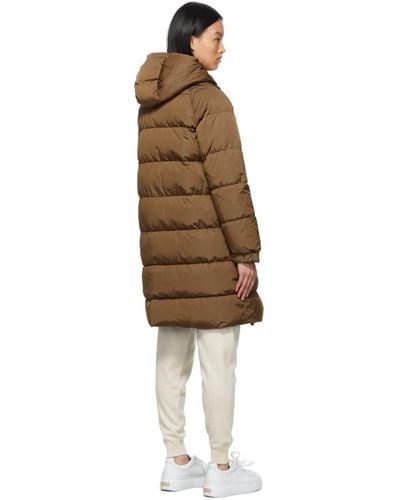 Max Mara Synthetic Reversible Nylon Quilted Sportl Coat in Tobacco 