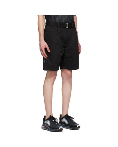 Undercover Cotton Black Zipper Shorts for Men - Lyst