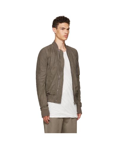 rick owens raglan bomber jacket