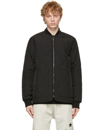 black jacket with orange lining