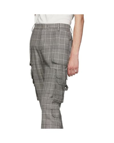 men's plaid cargo pants