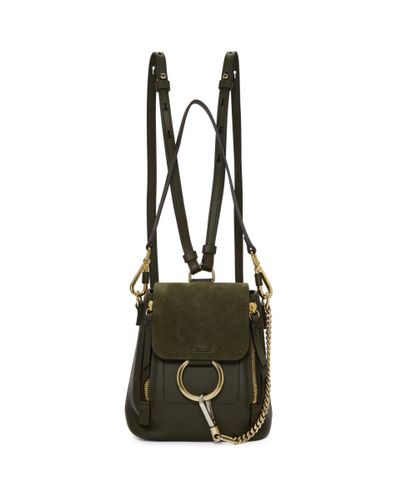 chloe faye backpack green