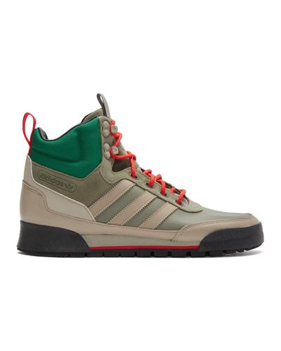 adidas Originals Leather Khaki Baara Boot Sneakers for Men - Lyst