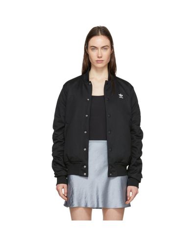 adidas black bomber