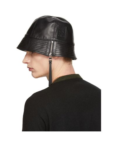 loewe leather hat
