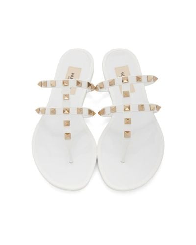 valentino summer rockstud jelly sandals