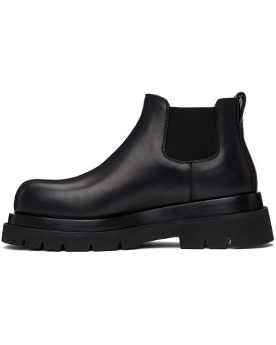 Bottega Veneta Leather Low 'the Lug' Chelsea Boots in Black for 
