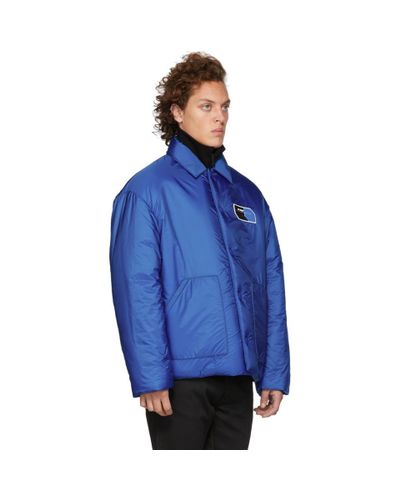 気質アップ PRADA jacket nylon emblem blue - ナイロンジャケット ...