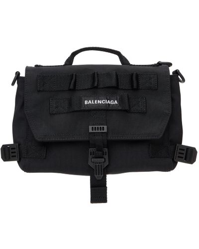 Balenciaga Synthetic Black Army Messenger Bag for Men - Lyst
