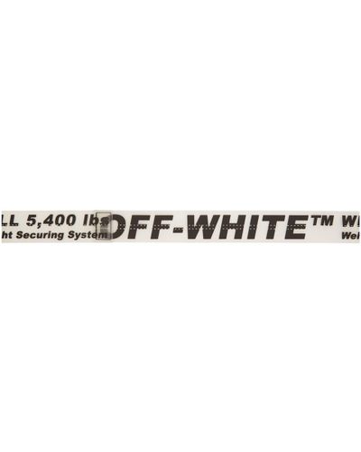 Off-White c/o Virgil Abloh Black And Transparent Rubber Industrial Belt -  Lyst