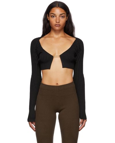 jacquemus la maille pralù cropped cardigan
