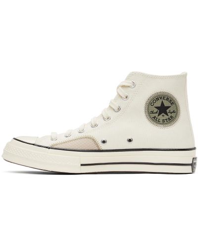 Converse Canvas Off-white \u0026 Green Alt Exploration Chuck 70 Hi Sneakers for  Men - Lyst