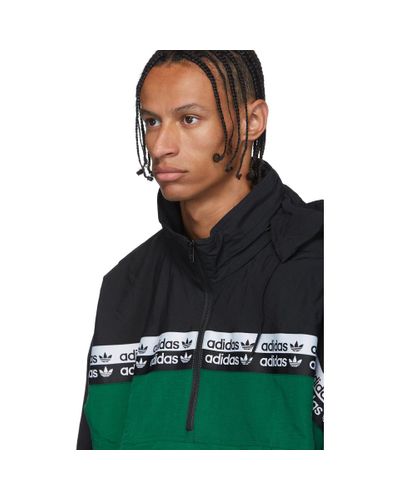 adidas Originals Synthetic Green And Black Ryv Blkd 2.0 Track Jacket for  Men - Lyst