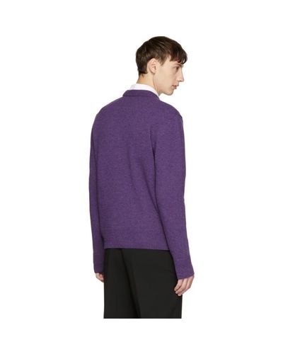 ami purple sweatshirt