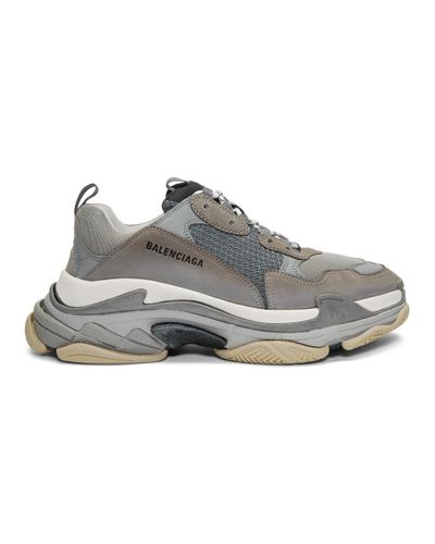 Balenciaga Grey Triple S Sneakers in Gray for Men | Lyst