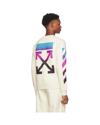 off white gradient crewneck