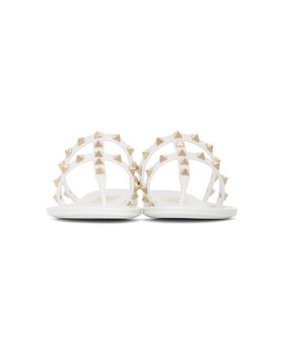 valentino summer rockstud jelly sandals