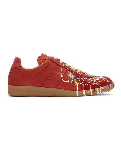Maison margiela paint splatter red Clearance